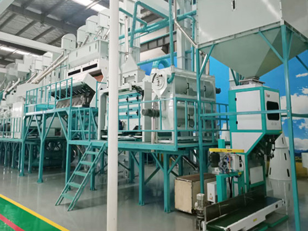 Automatic Rice hulling cleaning polishing production line