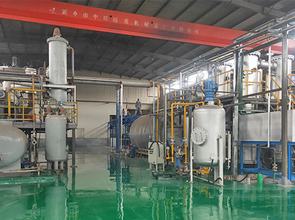 Process flow and investment profit of waste tire plastic refining line machine