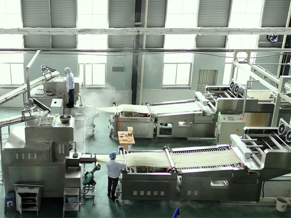 Self-ripening process semi-dry powder production line