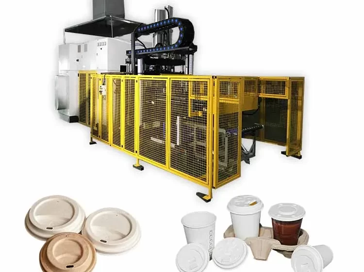 Automatic degradable pulp molded coffee cup tray production line manufacturer