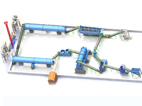 Automatic organic fertilizer granulation production line manufacturer in china