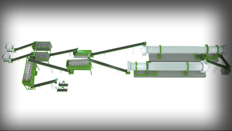 Automatic pig manure fertilizer production line manufacturer