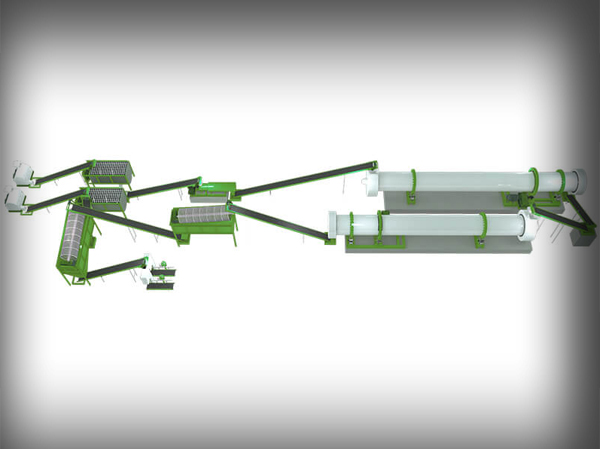 Automatic powder organic fertilizer production line manufacturer