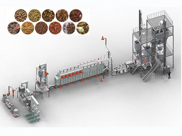 Fully automatic pet feed production line manufacturer