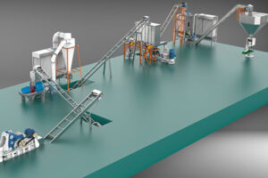 Wood chips Sawdust pellet biomass production line manufacturer