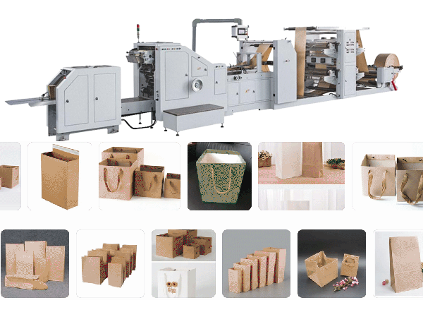 Automatic Reel Feding Paper Bag production line with printing function