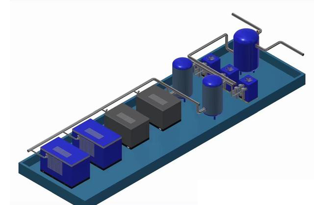 Container type mobile nitrogen generator processing machine