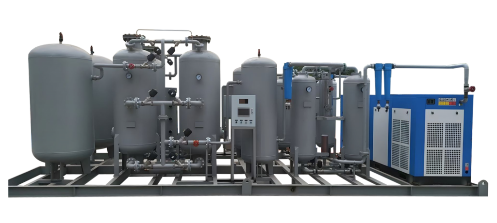 Container type mobile oxygen generator processing machine