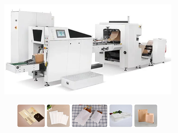 Degradable automatic sharp bottom paper bag production line manufacturer