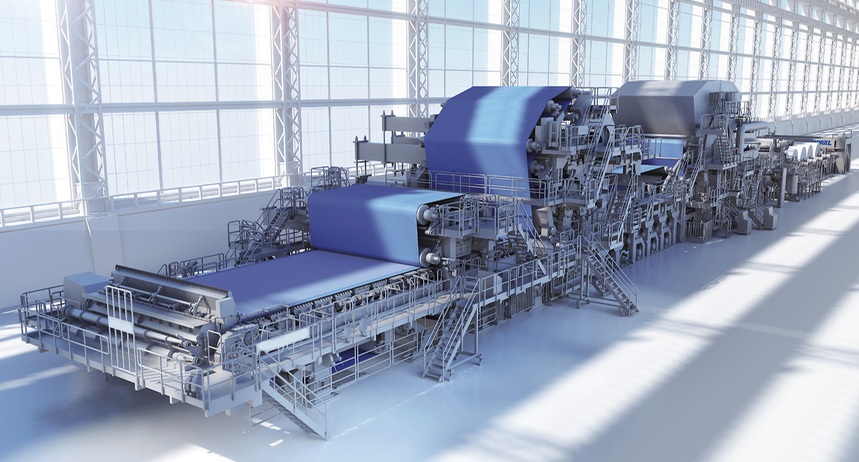 Large-scale paper pulp processing machine