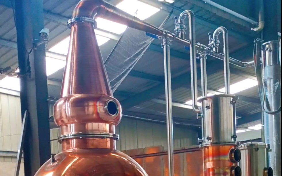 Automatic whiskey copper distilling equipment