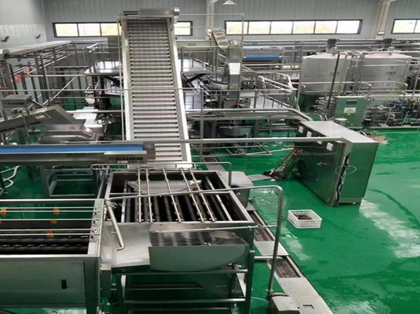 Process of fully automatic pineapple beverage production line: