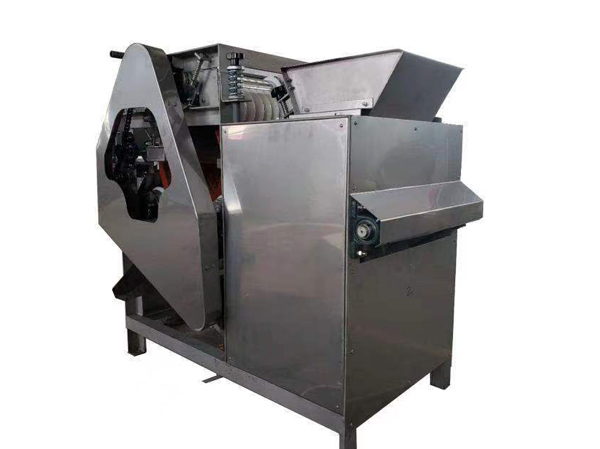 Stainless steel broad bean cutting machine