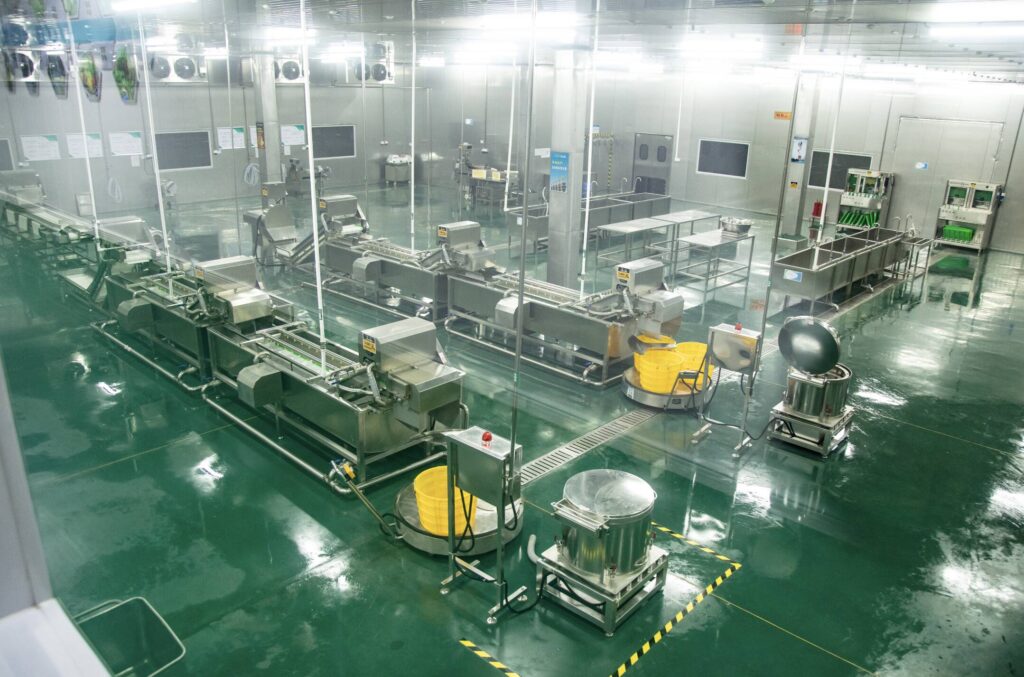 Prefabricated food processing machine